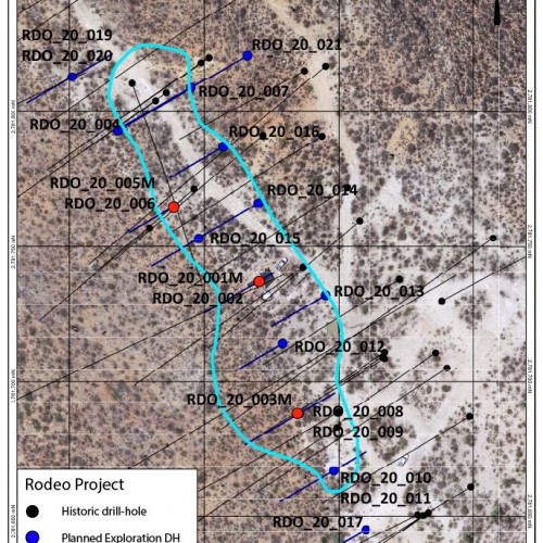 Rodeo 2020 Drill Program + Historic Drilling